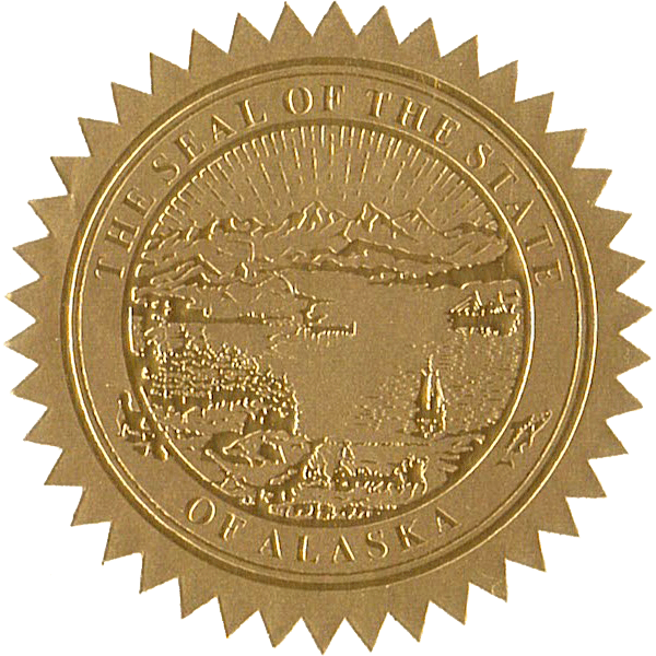 State Seals Metallic Gold - Hey Congrats!