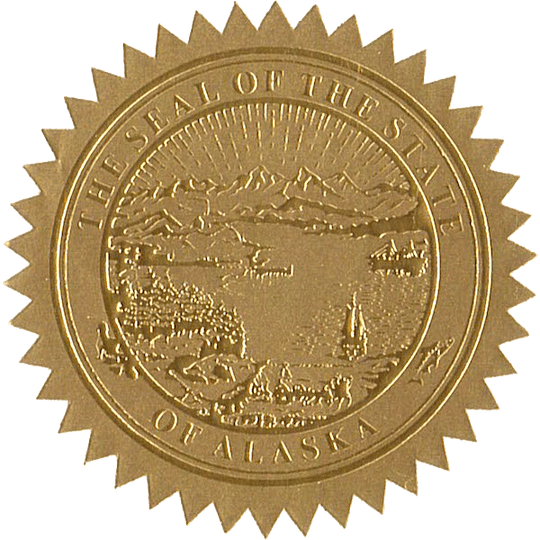 State Seals Metallic Gold - Hey Congrats!