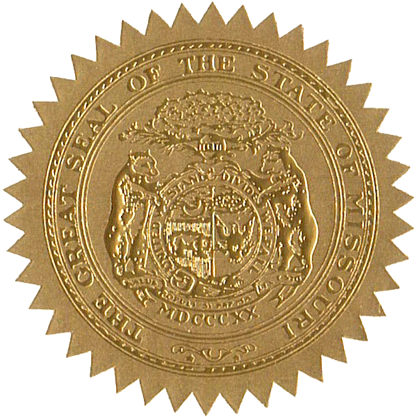 State Seals Metallic Gold - Hey Congrats!