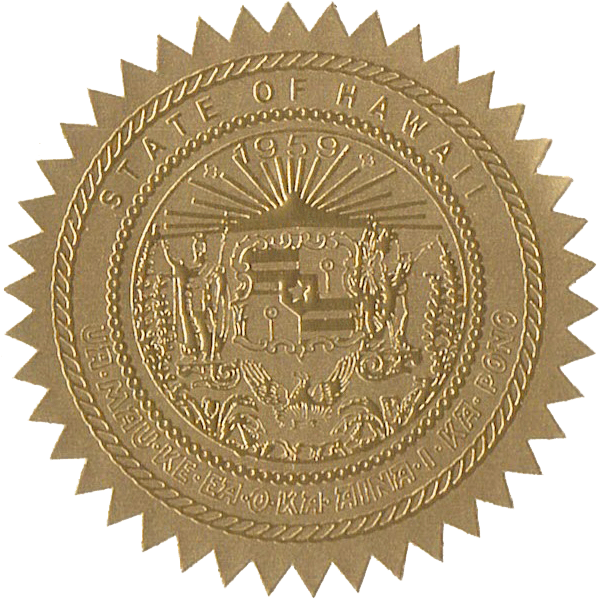State Seals Metallic Gold - Hey Congrats!