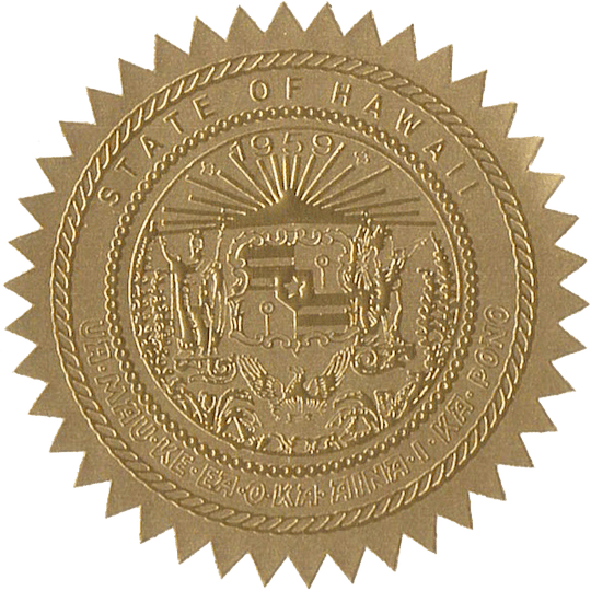 State Seals Metallic Gold - Hey Congrats!