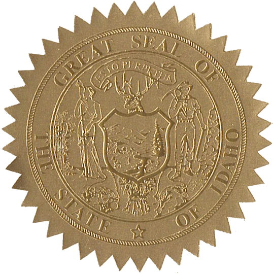 State Seals Metallic Gold - Hey Congrats!
