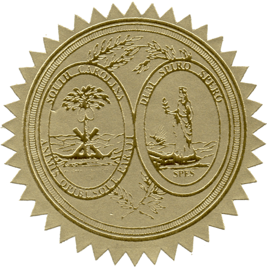 State Seals Metallic Gold - Hey Congrats!