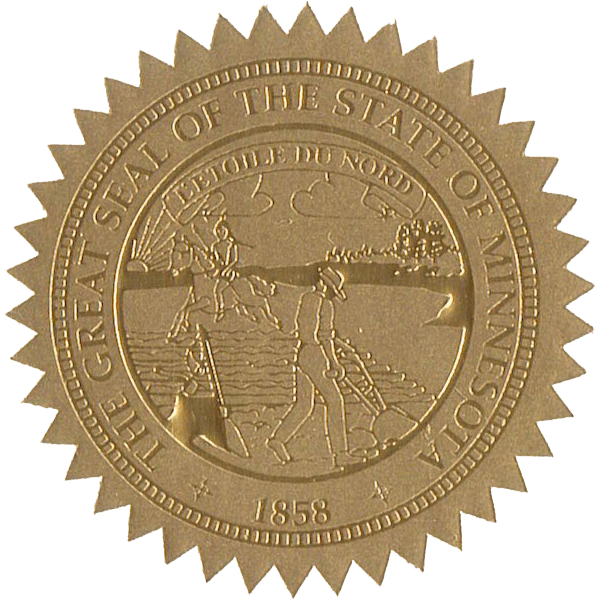 State Seals Metallic Gold - Hey Congrats!