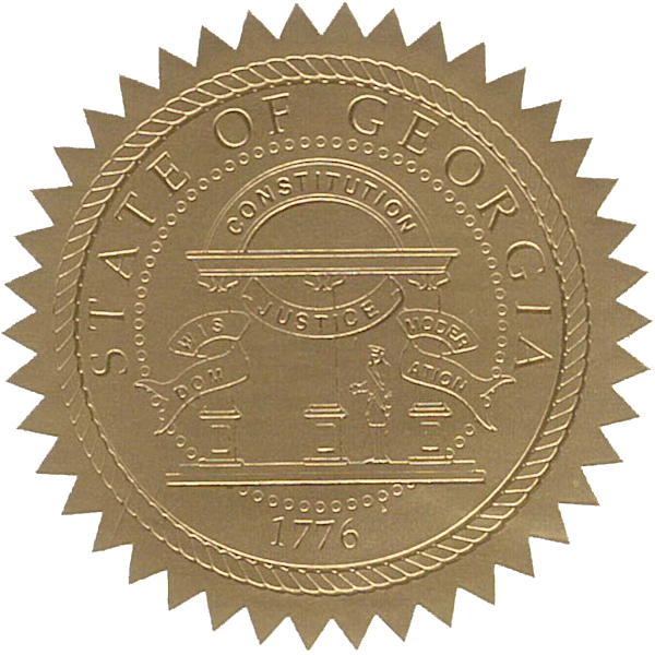 State Seals Metallic Gold - Hey Congrats!