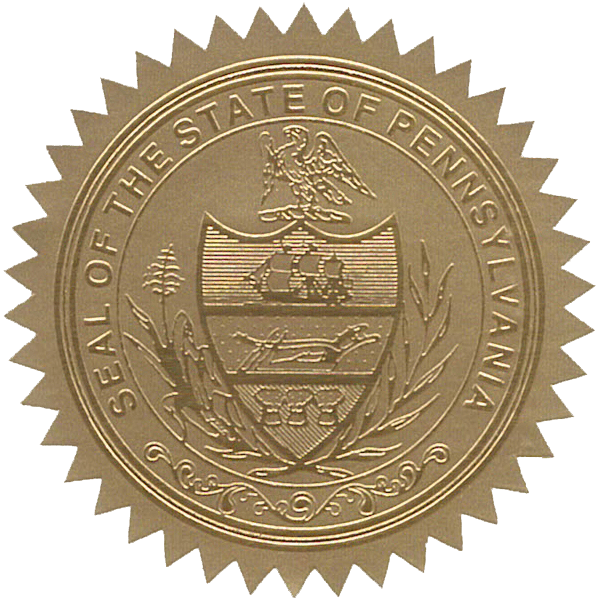 State Seals Metallic Gold - Hey Congrats!