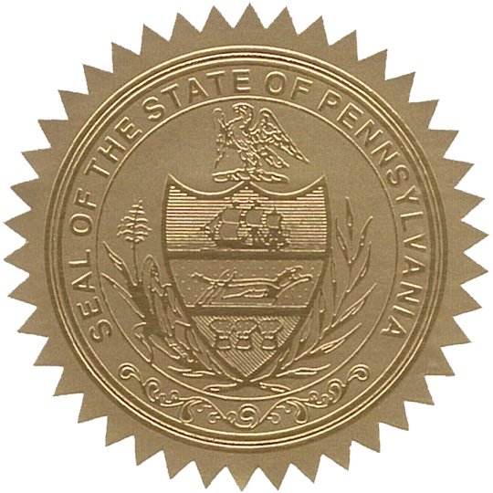State Seals Metallic Gold - Hey Congrats!