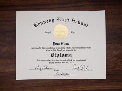 Stock Design High School Diplomas