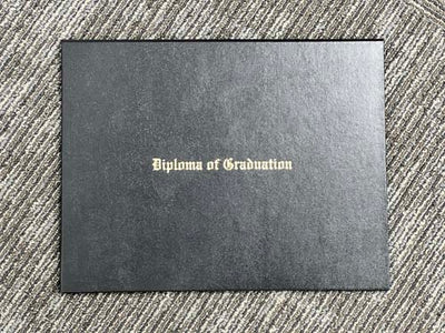 Diploma of Graduation Engraved Cover