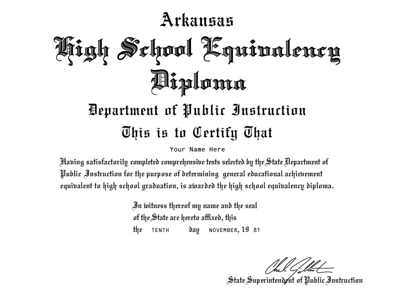 GED Diplomas