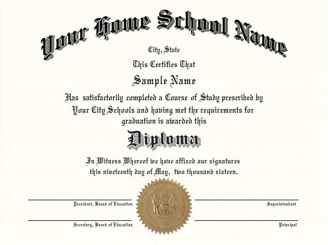 Homeschool Diploma Layout 6