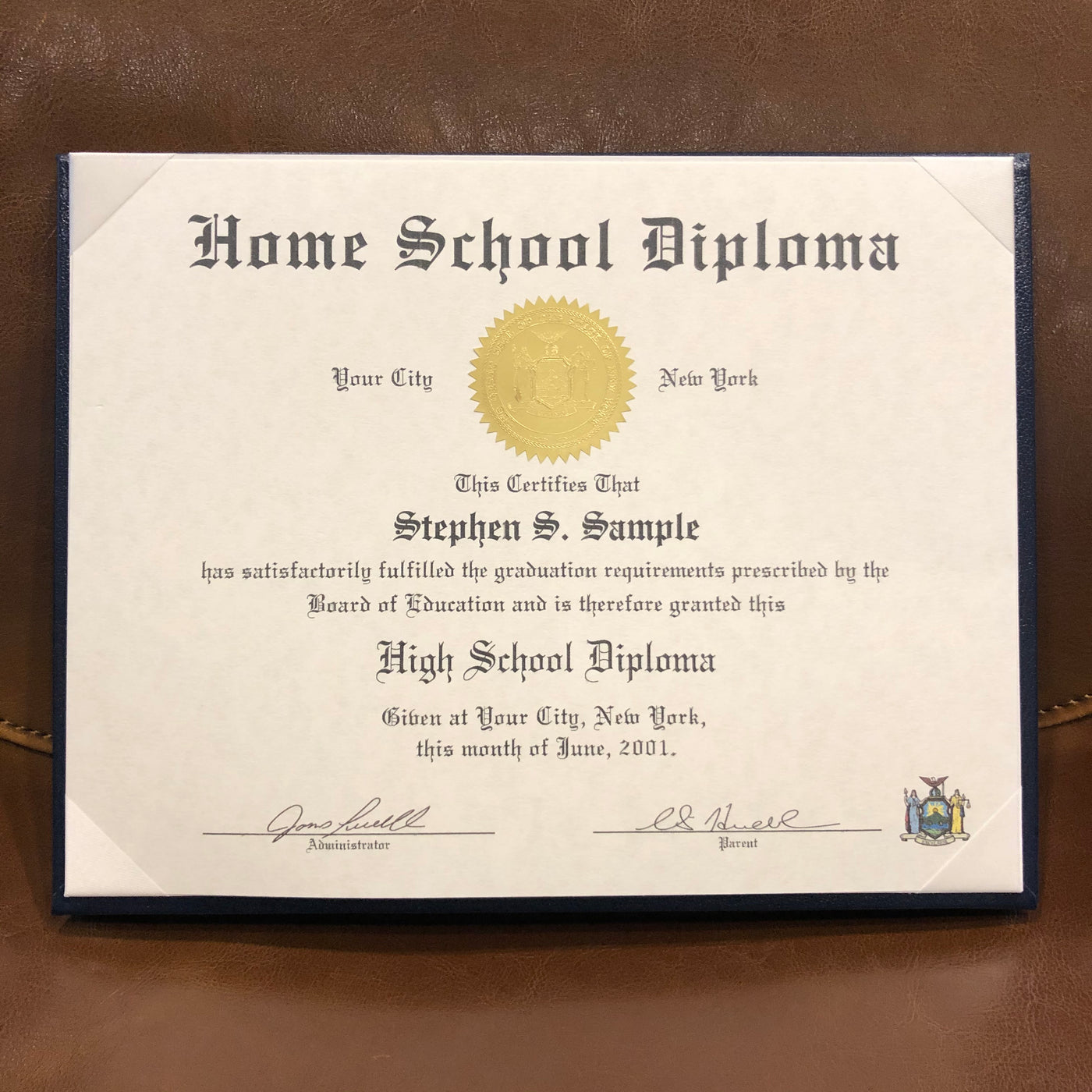 Homeschool Diploma Layout 1