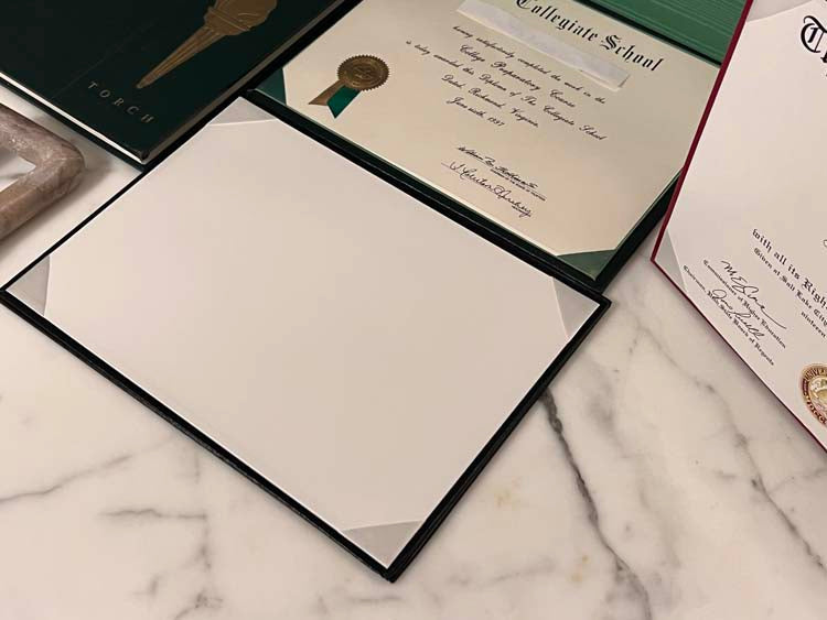Birth Certificate Engraved Cover