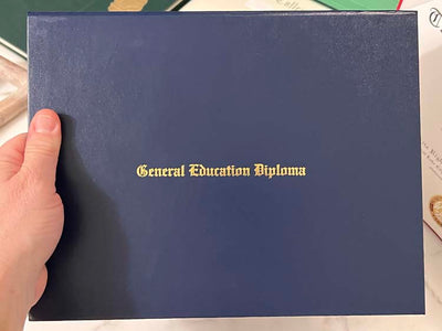 General Education Diploma Engraved Cover