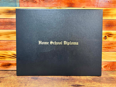 Home School Diploma Engraved Cover