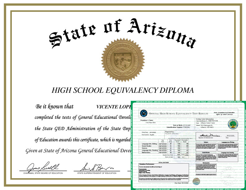 GED Diploma and Transcript