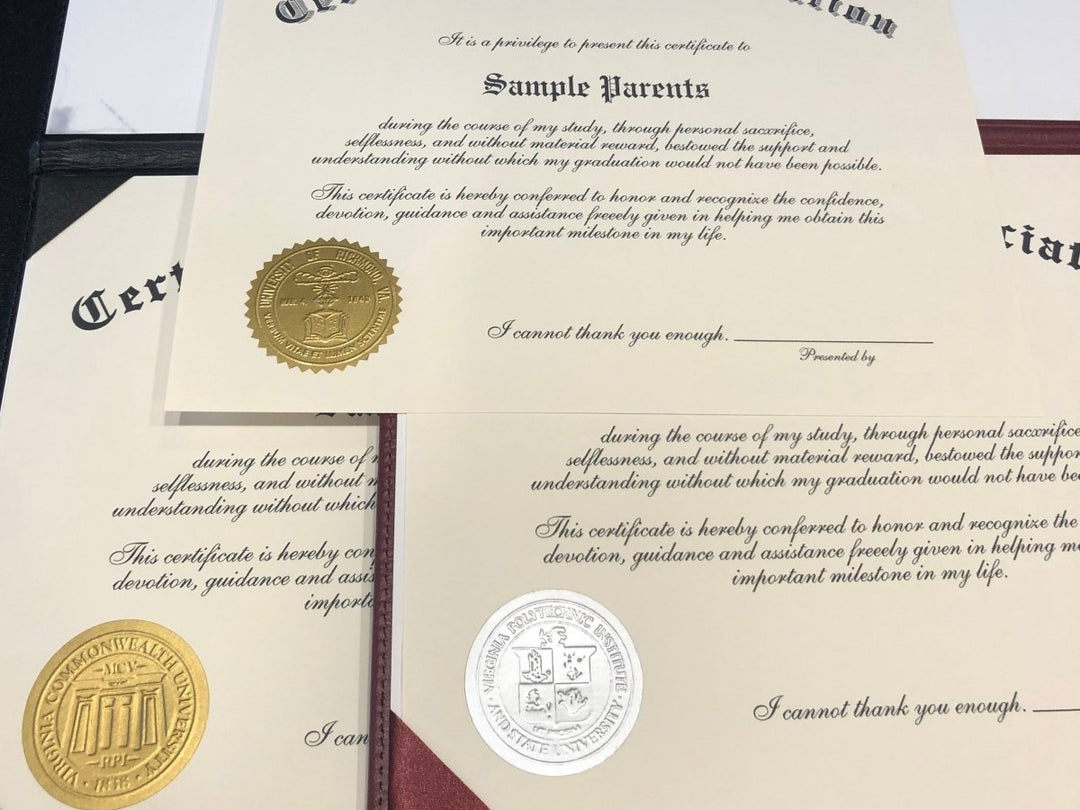 Certificate of Appreciation: Thanks For College - Hey Congrats!