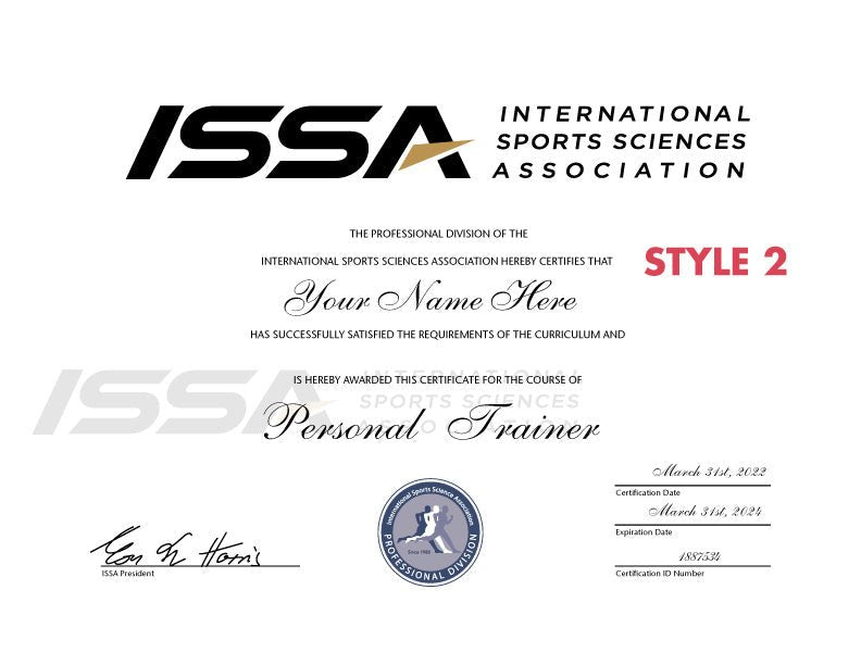 Certificate of Personal Training - Hey Congrats!