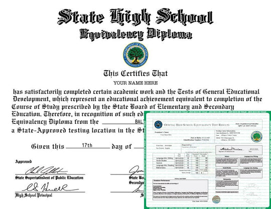 GED Diploma and Transcript - Hey Congrats!