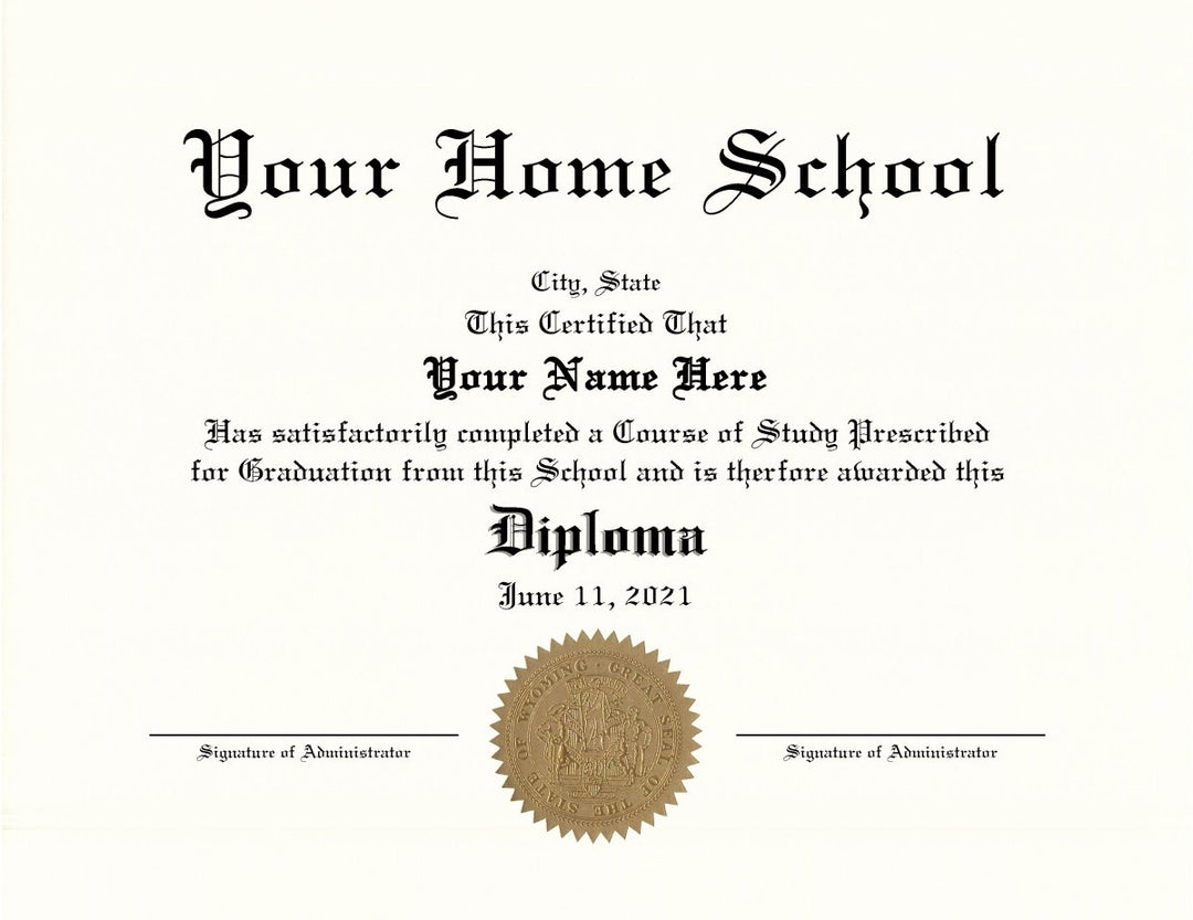 Homeschool Diplomas - Hey Congrats!
