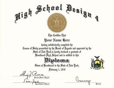 Stock Design High School Diplomas